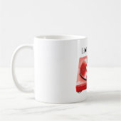 Rotherz-Schallplatten-Liebeslieder Kaffeetasse (Links)
