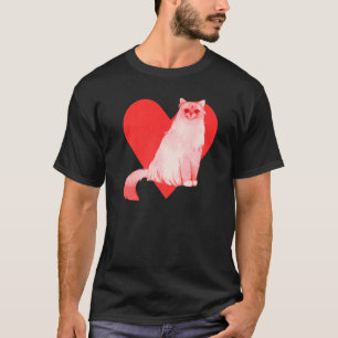 Rotherz Süßes Haustier Bester Freund Birma-Katze T-Shirt
