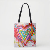 Rotherz-Tote-Tasche Tasche (Vorderseite)
