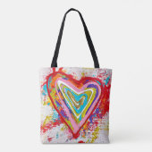 Rotherz-Tote-Tasche Tasche (Rückseite)