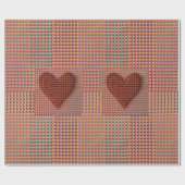 Rotherz-Wrapping Paper Geschenkpapier (Flach)