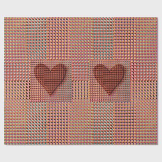 Rotherz-Wrapping Paper Geschenkpapier (Flach)