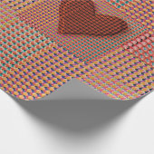 Rotherz-Wrapping Paper Geschenkpapier (Ecke)