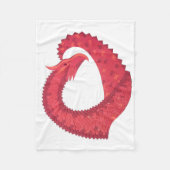 Rotherzdrache Fleecedecke (Vorderseite)