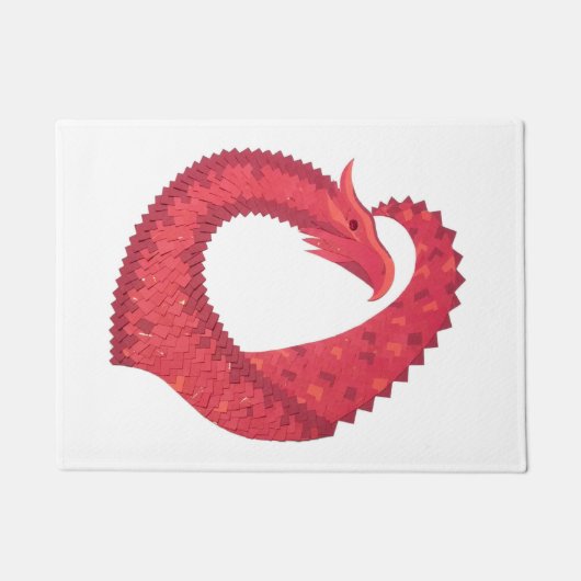 Rotherzdrache Fußmatte (Vorderseite)