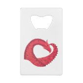 Rotherzdrache Kreditkarten Flaschenöffner (Rückseite)