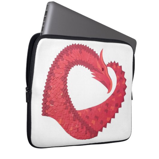 Rotherzdrache Laptopschutzhülle (Vorne Rechts)