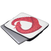 Rotherzdrache Laptopschutzhülle (Vorne Knopf)