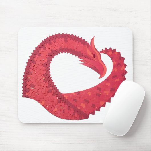 Rotherzdrache Mousepad (Mit Mouse)