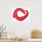Rotherzdrache Poster (Küche)