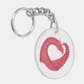 Rotherzdrache Schlüsselanhänger (Vorderseite links)