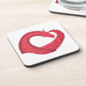 Rotherzdrache Untersetzer (Linke Seite)