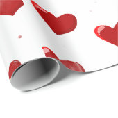 Rotherzen-Geschenkpapier Geschenkpapier (Rolleneckpunkt)