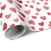 Rotherzen Valentinstag Geschenkpapier (Rolleneckpunkt)