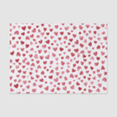 Rotherzen Valentinstag Seidenpapier (Vorderseite)