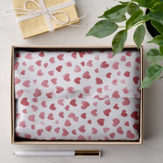 Rotherzen Valentinstag Seidenpapier (Geschenk)