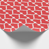Rotherzenmuster Geschenkpapier (Ecke)