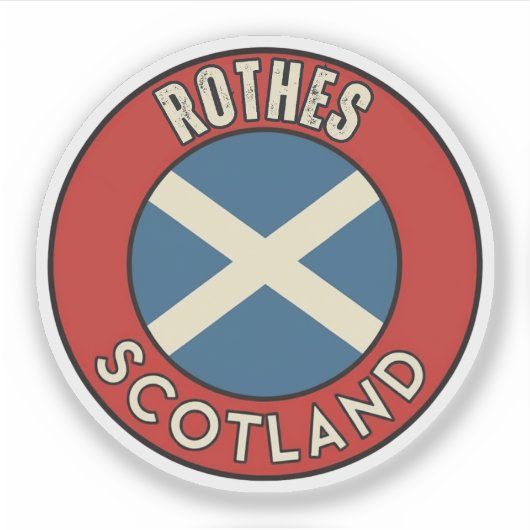 Rothes, Schottland Aufkleber (Vorderseite)