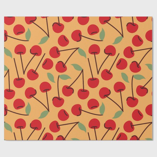 Rothirschbeeren Geschenkpapier (Flach)