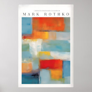Rothko Leinwand Farb-Abstraktion Malerei Modern Poster