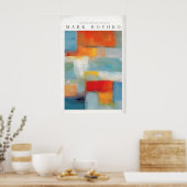 Rothko Leinwand Farb-Abstraktion Malerei Modern Poster (Küche)