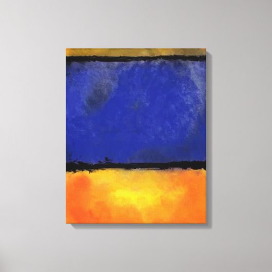 Rothko oder Pollock v1 von Unknown Leinwanddruck (Vorderseite)