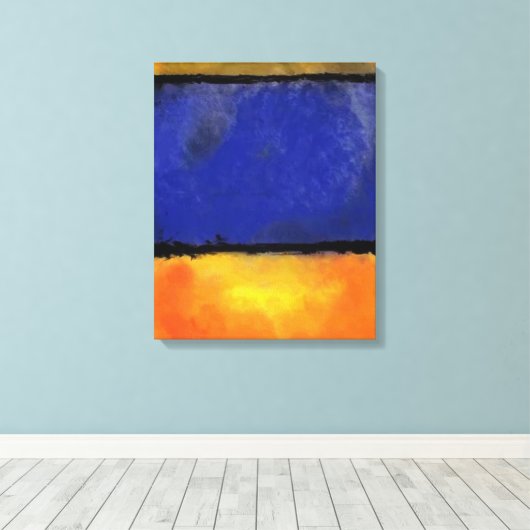 Rothko oder Pollock v1 von Unknown Leinwanddruck (Insitu (Holzboden))