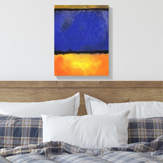 Rothko oder Pollock v1 von Unknown Leinwanddruck (Insitu (Schlafzimmer))