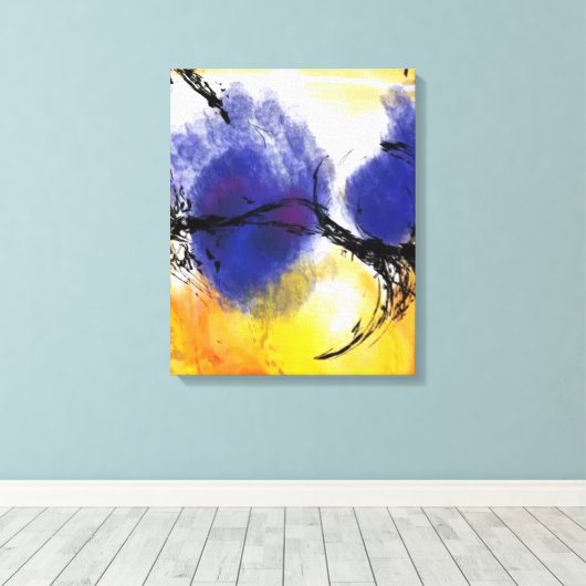 Rothko oder Pollock v8 von Unknown Leinwanddruck (Insitu (Holzboden))