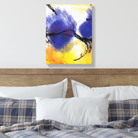 Rothko oder Pollock v8 von Unknown Leinwanddruck (Insitu (Schlafzimmer))