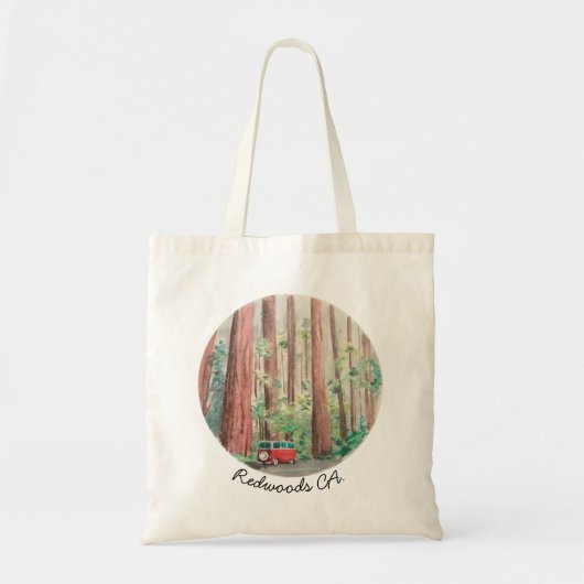 Rotholz-Aquarelltasche Tragetasche (Vorne)