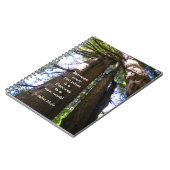 Rotholz-Bäume mit Muir Zitat Notizblock (Linke Seite)