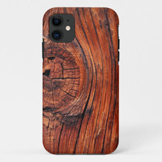 Rotholz-Holz-Korn iPhone 11 Hülle