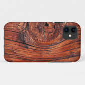 Rotholz-Holz-Korn Case-Mate iPhone Hülle (Rückseite (Horizontal))