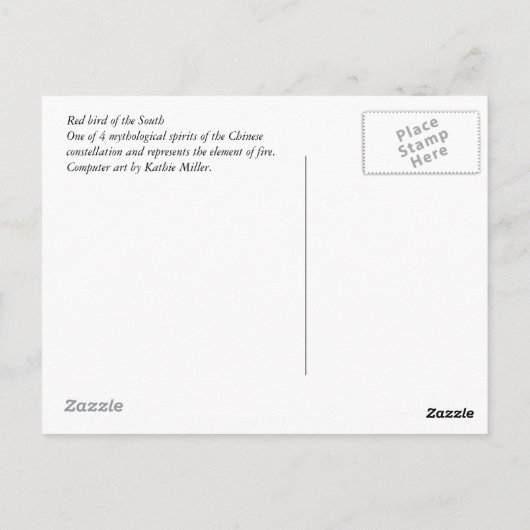 Rotholz Postkarte (Rückseite)