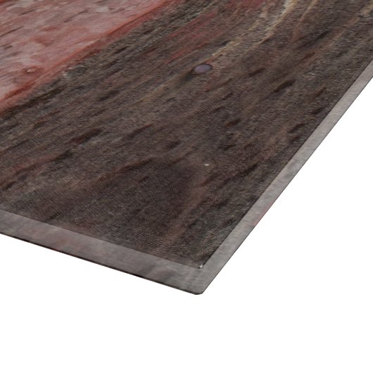 Rotholz Schneidebrett (Ecke)