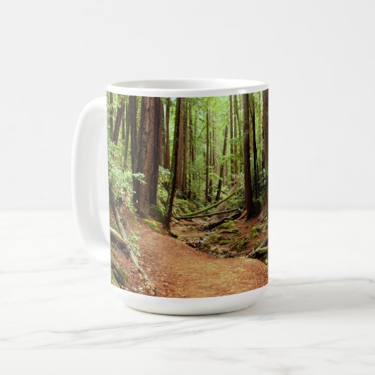 Rotholz-Waldriverbed-Tasse Kaffeetasse (Vorderseite Links)