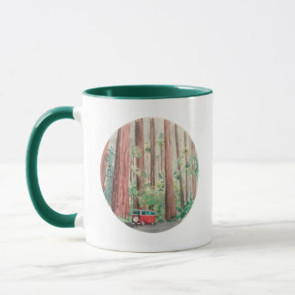 Rothölzerwatercolor-Tasse Tasse