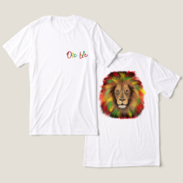 Rotholzkopf rot-gelb Jamaika eine Liebe Tri-Blend Shirt