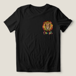 Rotholzkopf rot-gelb Jamaika eine Liebe Tri-Blend Shirt