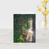 Rotholzsonnenweg Grußkarte Karte (Gelbe Blume)