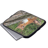 Rothörnchen Laptopschutzhülle (Vorne Knopf)