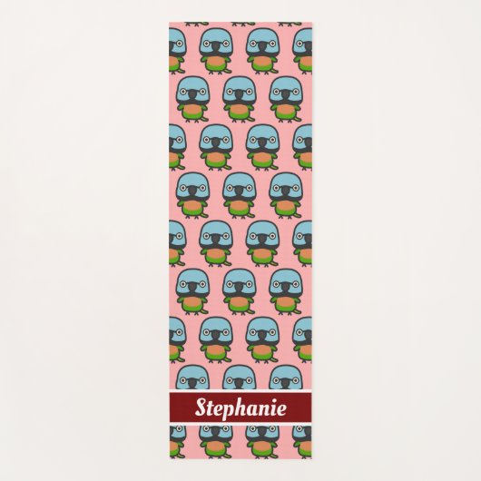 Rothühnerparakette Yogamatte (Vorderseite)