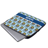 Rothühnersittich Laptopschutzhülle (Vorne Knopf)