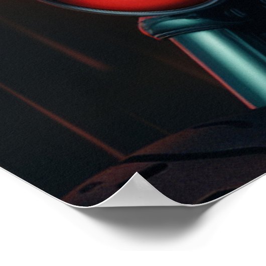 Rothut-Rockstar Poster (Ecke)