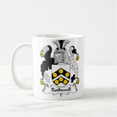 Rothwell Familienwappen Kaffeetasse (Links)