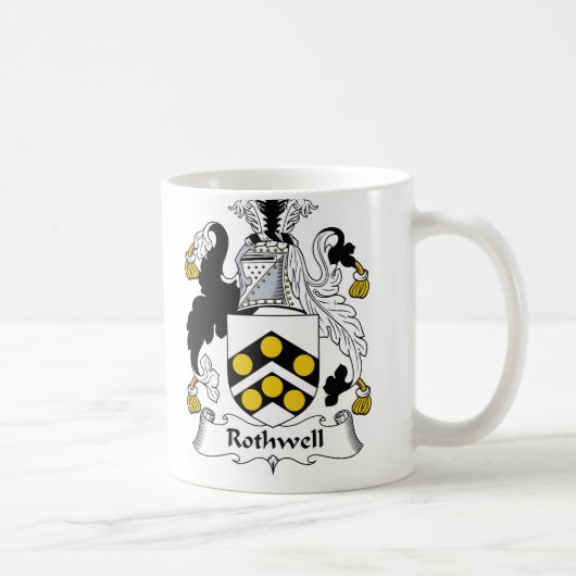 Rothwell Familienwappen Kaffeetasse (Rechts)