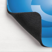 Rotierende blaue Dreiecke Mousepad (Ecke)