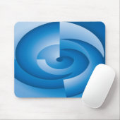 Rotierende blaue Dreiecke Mousepad (Mit Mouse)