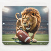 rotierende Löwe mit Fußball Mousepad (Vorne)